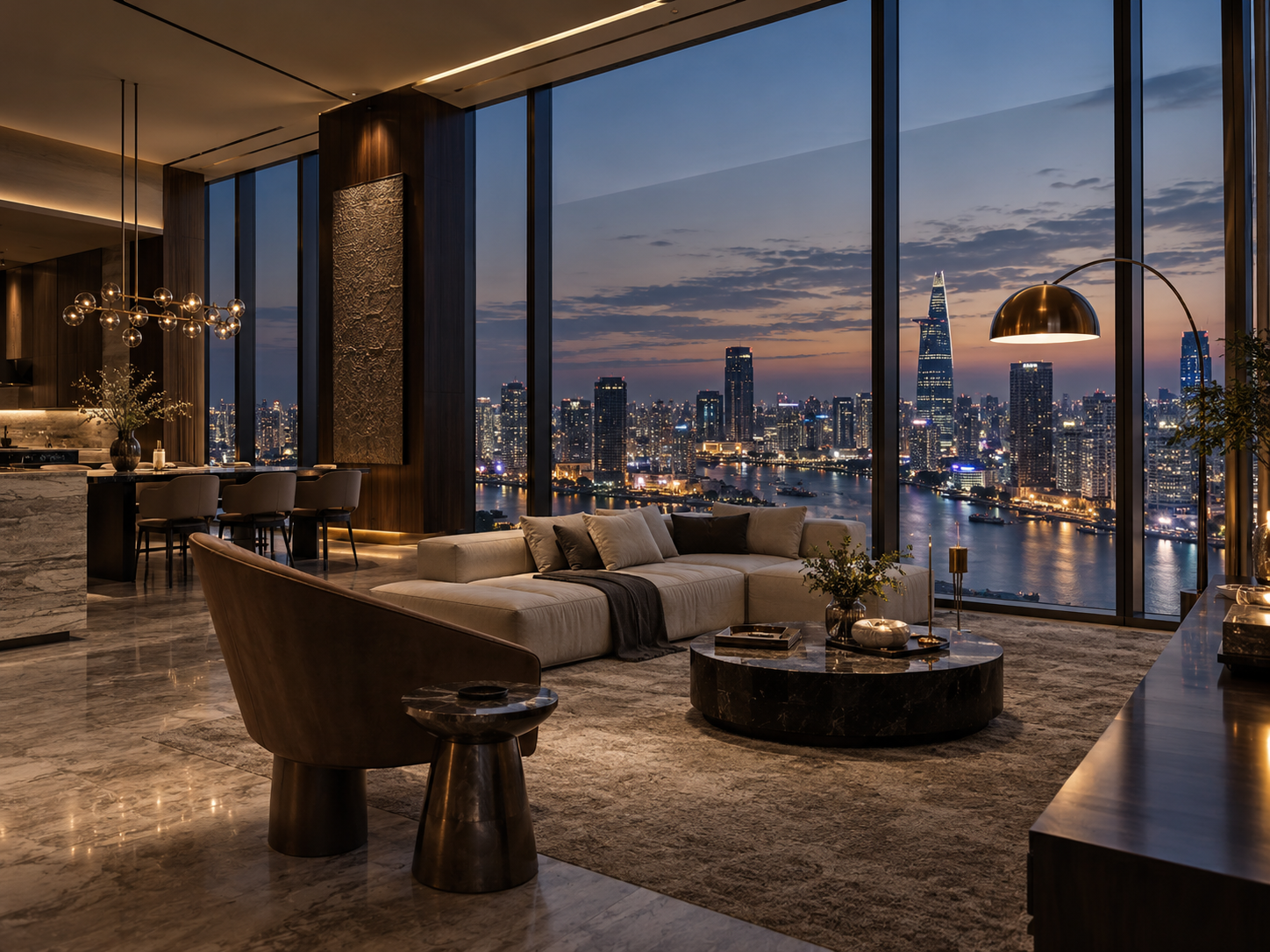 Altitude Penthouse overlooking central Ho Chi Minh City